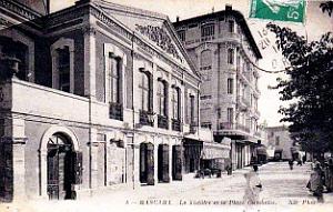 Mascara - Theatre et Place Gambetta - 1914